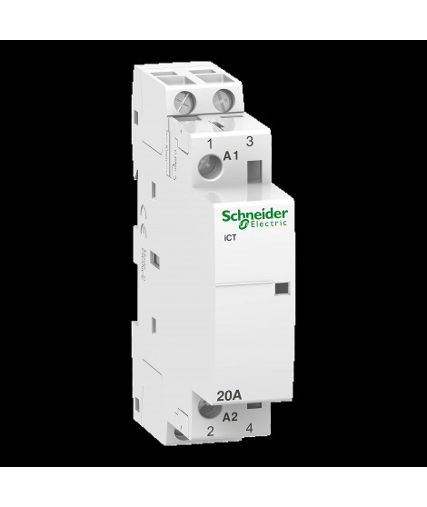 Acti9 iCT - Contacteur auxiliarisable - 2P - 20A - 2NO - 230/240Vca - 50Hz