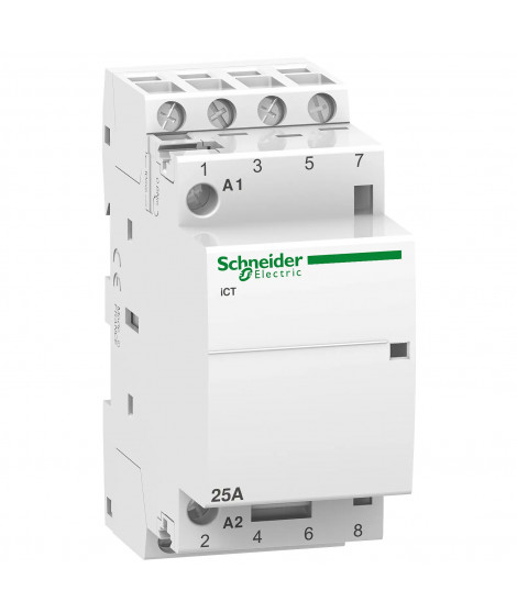 Acti9 iCT - Contacteur auxiliarisable - 4P - 25A - 4NO - 230/240Vca - 50Hz