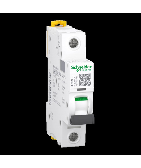 Acti9 iC60N - Disjoncteur - 1P - 6A - Courbe C - 230Vca - 6000A/10kA