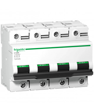 Acti9 C120N - Disjoncteur Modulaire 4P 80 A, courbe C, 10 kA