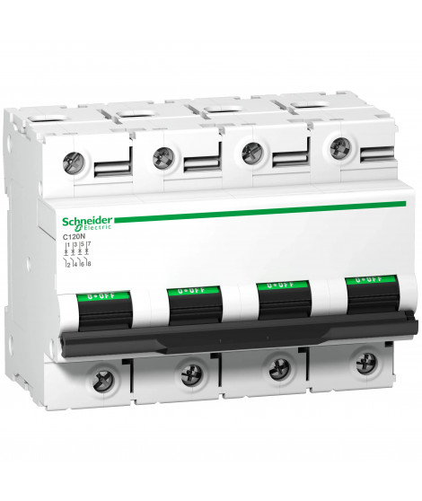 Acti9 C120N - Disjoncteur Modulaire 4P 80 A