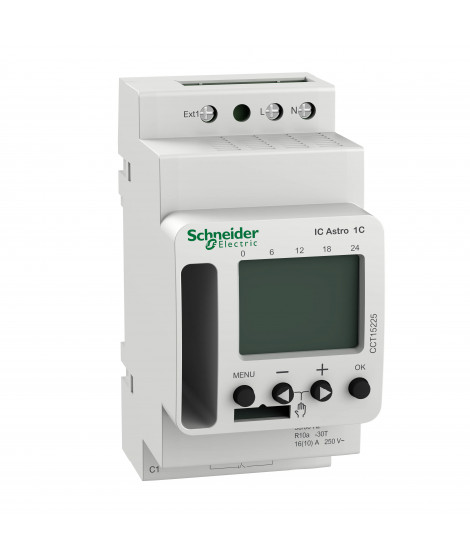 Acti9 IC Astro - interrupteur crépusculaire programmable - 1 canal - smart