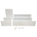 PrismaSeT S - Porte blanche pour coffret 8 rangées 24 modules