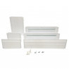 PrismaSeT S - Porte blanche pour coffret 8 rangées 24 modules