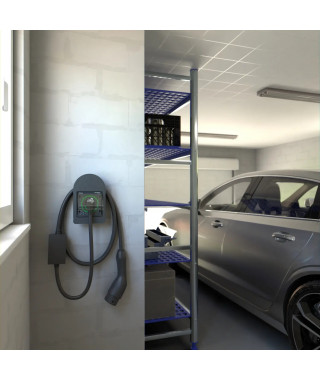 Kit Mureva EVlink - Protection + Prise courant 2P+T renforcée VE IP66 IK08 gris
