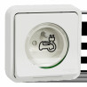 Mureva Styl - Prise courant 2P+T renforcée pour VE - IP55 IK08 -encastre - blanc