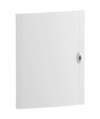 RESI9 - PORTE PLEINE - BLANC RAL 9003 - POUR COFFRET 4 X 24 MODULES