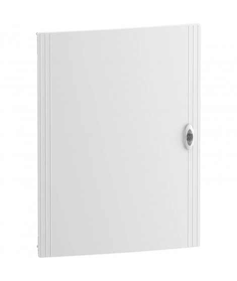 RESI9 - PORTE PLEINE - BLANC RAL 9003 - POUR COFFRET 4 X 24 MODULES