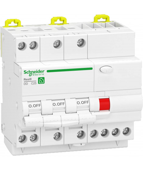 Resi9 - disjoncteur différentiel - 3P+N - 20A - 30mA - courbe C - type Asi