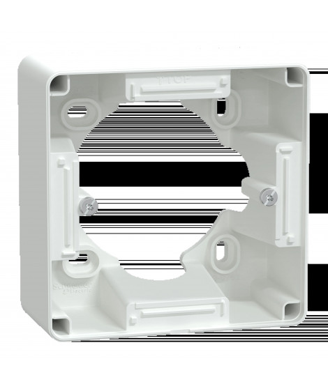 Ovalis - Boîte support 36 mm pour montage en saillie - Blanc