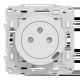 Odace - prise affleurante + USB C 10.5W - blanc