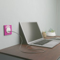 Odace - prise USB double - type A+C - blanc - 5 Vcc - 2,4A