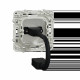 Odace - prise HDMI type A - blanc - prise femelle / câble femelle à l'arrière