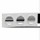 Odace Styl - plaque 3 postes horizontaux ou verticaux entraxe 71mm gris pierre