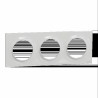 Odace Styl - plaque 3 postes horizontaux ou verticaux entraxe 71mm gris pierre