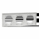 Odace Styl - plaque 3 postes horizontaux ou verticaux entraxe 71mm gris pierre