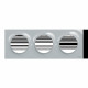 Odace Styl - plaque 3 postes horizontaux ou verticaux entraxe 71mm sable