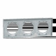 Odace Styl - plaque 3 postes horizontaux ou verticaux entraxe 71mm sable