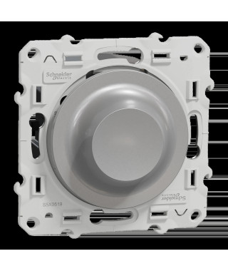 Odace - variateur de lumière universel  en 2 ou 3 fils 3W-100W (LED) - aluminium