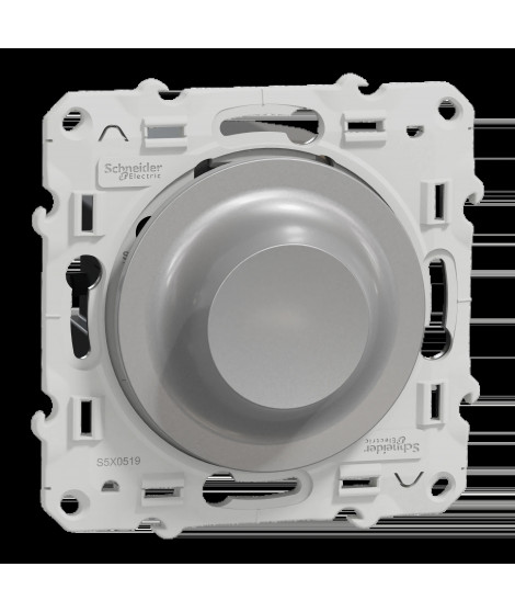 Odace - variateur de lumière universel  en 2 ou 3 fils 3W-100W (LED) - aluminium