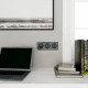 Odace - prise USB double - charge rapide - type A+C - anthracite - 18W - 3