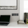 Odace - prise USB double - charge rapide - type A+C - anthracite - 18W - 3