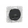 ODACE - DOUBLE CHARGEUR USB 2.1 A - ANTHRACITE