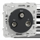 Odace - prise TV/FM/SAT - anthracite - 1 entrée