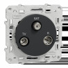 Odace - prise TV/FM/SAT - anthracite - 1 entrée