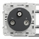 Odace - prise TV/FM/SAT - anthracite - 1 entrée