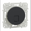 ODACE, PRISE RJ45 ANTHRACITE, GRADE 1 (TELEPHONE) CAT. 5 UTP, A VIS