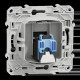 Odace - prise RJ45 cat.6 UTP - grade 1 à 2 (tél. + info.) - à vis - anthracite