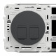 Odace - prise double RJ45 cat.6 UTP - grade 1 à 2 (tél. + inf.) - à vis - anth