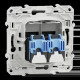 Odace - prise double RJ45 cat.6 UTP - grade 1 à 2 (tél. + inf.) - à vis - anth