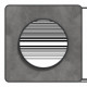 Odace Touch - plaque 1 poste ardoise avec liseré anthracite