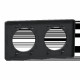 Odace Touch -  plaque 2 postes horizontaux ou verticaux 71mm anthracite