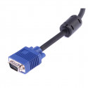 CORDON VGA HAUTE QUALITE HD15 MALE-MALE + FERRITE 10 METRES