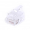 CONNECTEUR RJ12 6P6C CABLE PLAT SACHET DE 50