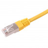 CORDON RJ45 CAT 6 100 OHMS BLINDE FTP JAUNE 2 METRES
