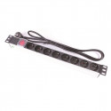 "BANDEAU 19" 8 PRISES AVEC INTER AVEC CABLE 2 METRES"