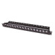 PANNEAU DE BRASSAGE NU 1U 16 PORTS FTP KEYSTONE NOIR