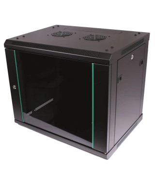 COFFRET CHASSIS FIXE PANNEAUX AMOVIBLES 6U P450 NOIR