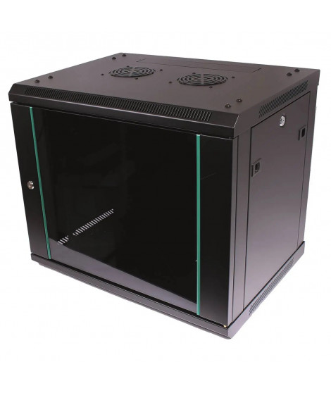 COFFRET CHASSIS FIXE PANNEAUX AMOVIBLES 6U P450 NOIR