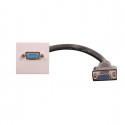 PLASTRON VGA 45X45 FEMELLE AVE C RALLONGE FEMELLE 0,2M
