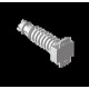EMBASES A FRAPPER D8 POUR TUBE IRL GRIS RAL7035 U64X