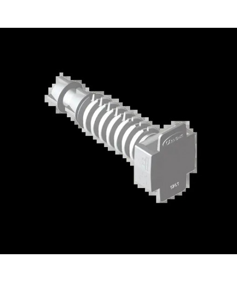 EMBASES A FRAPPER D8 POUR TUBE IRL GRIS RAL7035 U64X