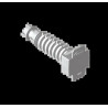 EMBASES A FRAPPER D8 POUR TUBE IRL GRIS RAL7035 U64X