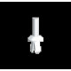 RIVETS PLASTIQUE NATUREL D6 X 12 U60X