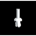 RIVETS PLASTIQUE NATUREL D6 X 12 U60X
