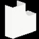 ANGLE PLAT DE GOULOTTE CLIM  B LC RAL9010 60X100 U24X
